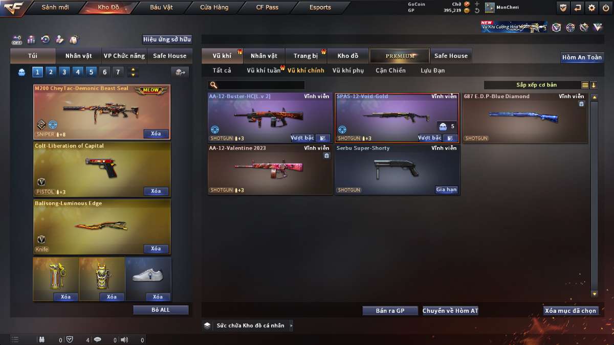 shop acc cf uy tin gia re